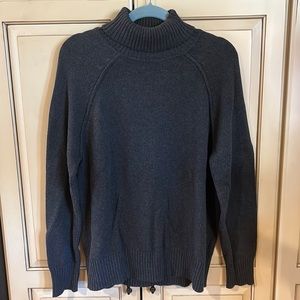 Dark gray turtleneck sweater